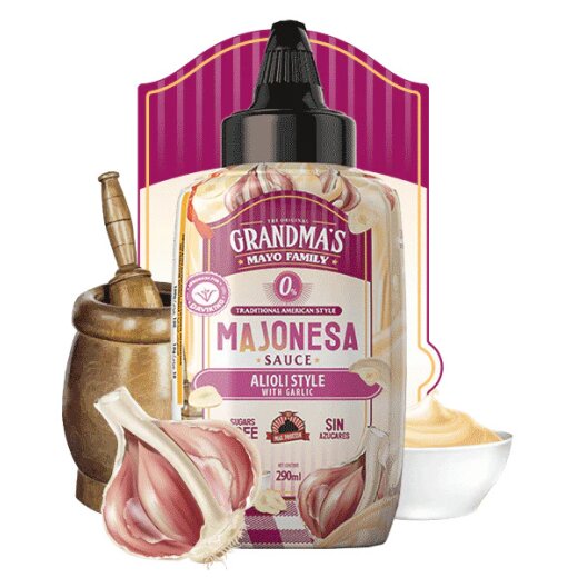 Max Protein Grandmas Majonesa Mayo Sauce Alioli Style 290ml