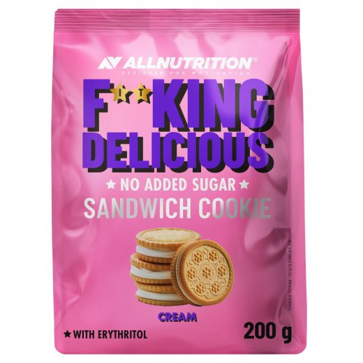 Allnutrition Fitking Delicious Sandwich Cookie 200g Cream