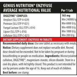 Genius Nutrition Enzyfuse 90Tabs