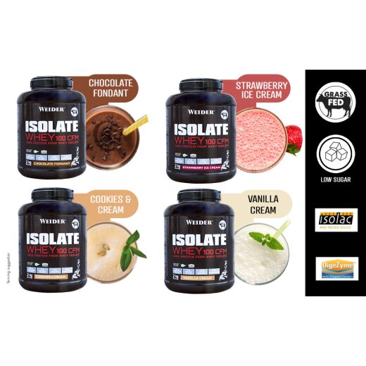 Weider Isolate Whey 100 CFM 2kg Schoko