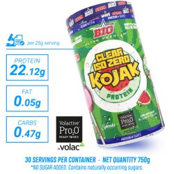 Big Nutrition Iso Clear Iso Zero Kojak Protein 750g Cherry