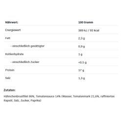 Allnutrition Fitmeal Hähnchenbrust in Tomaten Sauce 150g