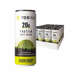 Torino 20g Protein Soft Drink 24x 330ml Sour Drop