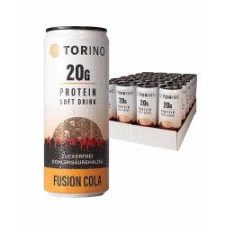 Torino 20g Protein Soft Drink 24x 330ml Fusion Cola