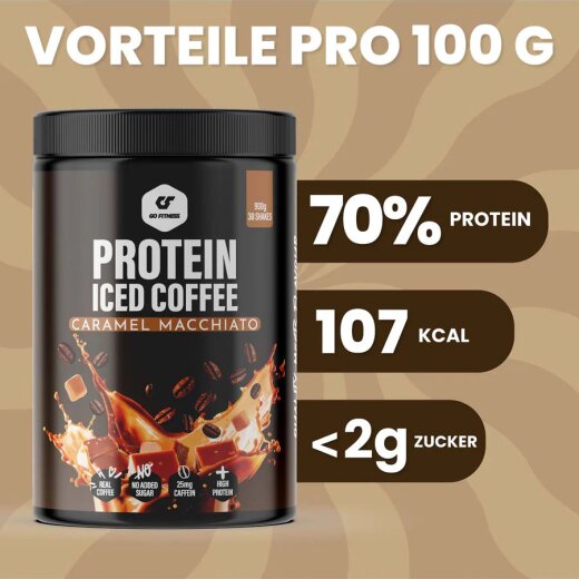 GoFitness Nutrition Protein Iced Coffee 900g Vanilla Brew
