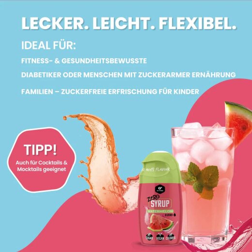 GoFitness Nutrition Zero Syrup - 65 ml Red Apple