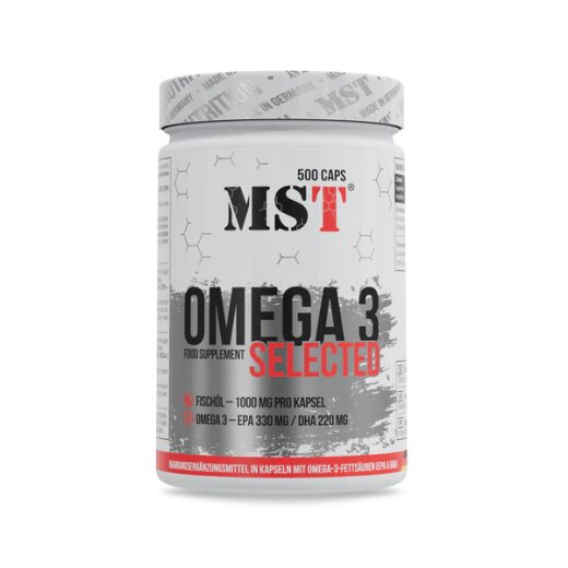 MST Nutrition Omega 3 Selected 500 Kapseln - 330EPA/220DHA