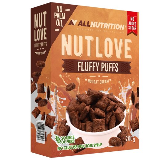 Allnutrition Nutlove Fluffy Puffs Nugat Cream 200 g