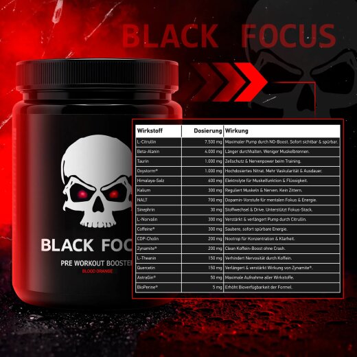 Black Focus Pro 3.0 400g Blood Orange