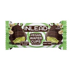 Inlead Nutrition Wafer Cups Vegan Pistachio Dark Choc 50 g