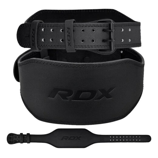 RDX Sports 6-Inch Leather Gym Belt