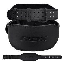 RDX Sports 6-Inch Leather Gym Belt L
