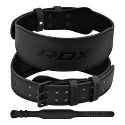 RDX Sports 4-Inch Leather Gym Belt S