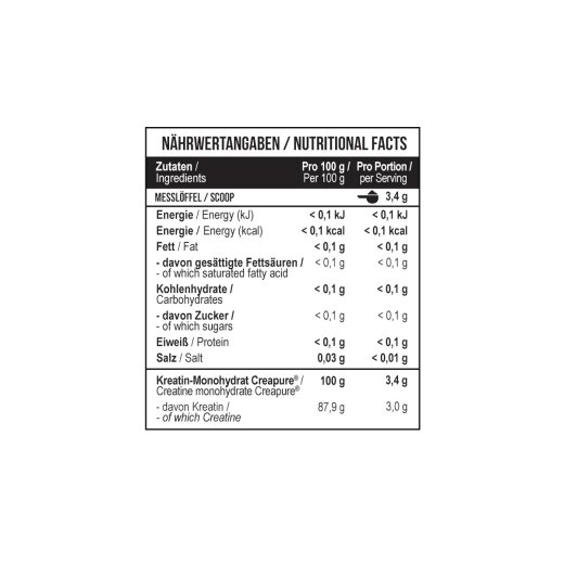 MST Nutrition Creatine Pro Creapure 500g Unflavored