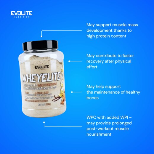 Evolite Nutrition Whey Elite New 900g Vanilla and Cinnamon