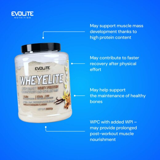 Evolite Nutrition Whey Elite New 2kg Vanilla and Cinnamon