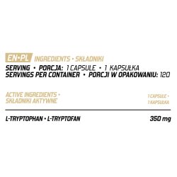 Evolite Nutrition L-Tryptophan 350 mg - 120 Vege Caps