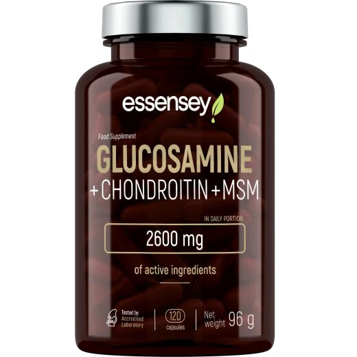 Essensey Glucosamine + Chondroitin + MSM 120caps