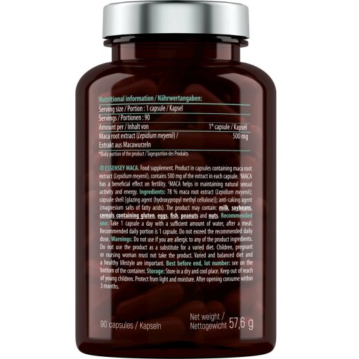 Essensey Maca 90 vegane Kapseln