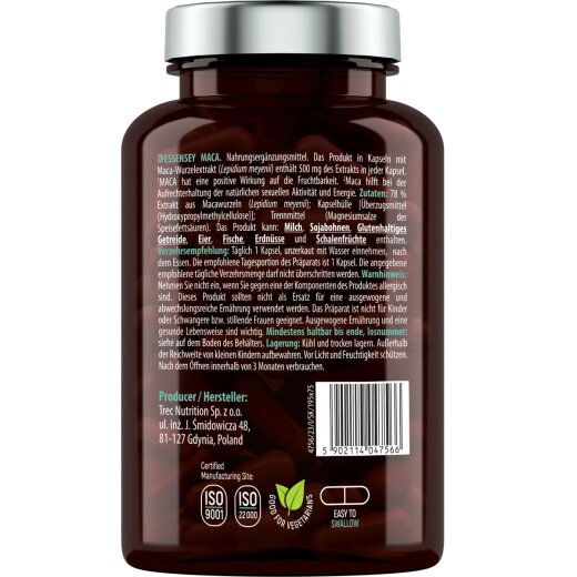 Essensey Maca 90 vegane Kapseln