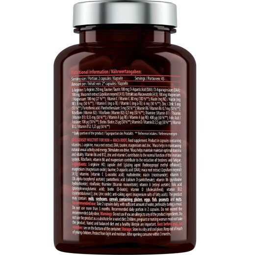Essensey Multivitamin For Him + MACA 90 Kapseln