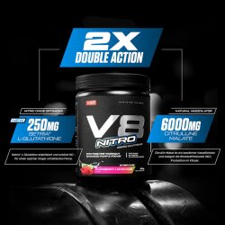 Vast Sports V8 Nitro Zero Caffeine 364g Raspberry Lemonade