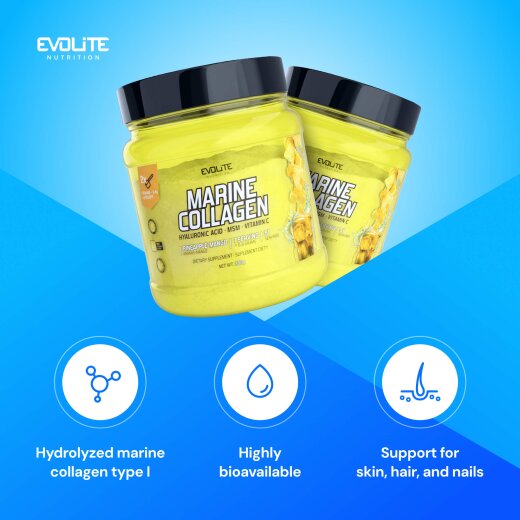 Evolite Nutrition Marine Collagen 300g Pineapple Mango