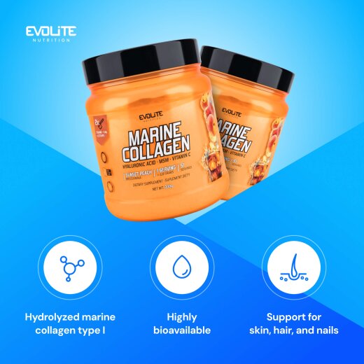 Evolite Nutrition Marine Collagen 300g Sunset Peach