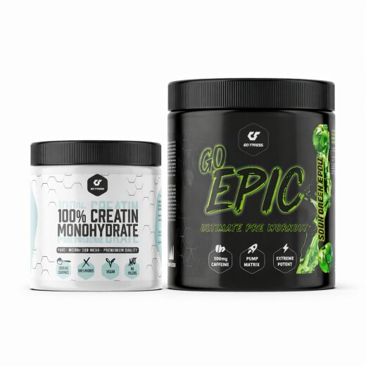 Gofitness Nutrition Go Epic 260g Sour Green Apple + Creatine Monohydrate 300g