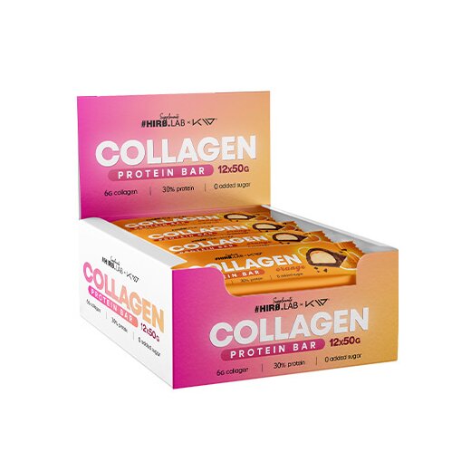 Hiro Lab Collagen Protein Bar 12x 50g Orange