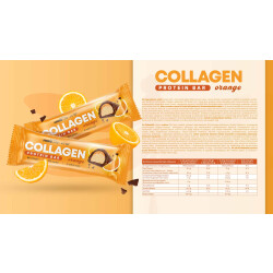 Hiro Lab Collagen Protein Bar 12x 50g Orange