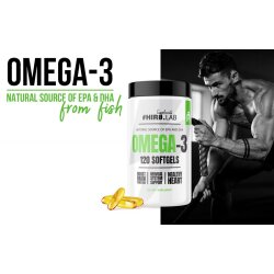 Hiro Lab Omega 3 - 1000 mg Fischöl - 330 EPA / 220 DHA - 120 Softgels