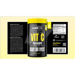 Hiro Lab Vitamin C 1000 mg + Bioflavonoide - 120 vegane Kapseln