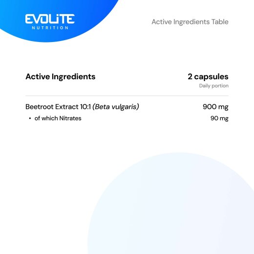 Evolite Nutrition Beetroot Extract 90 Vege Caps