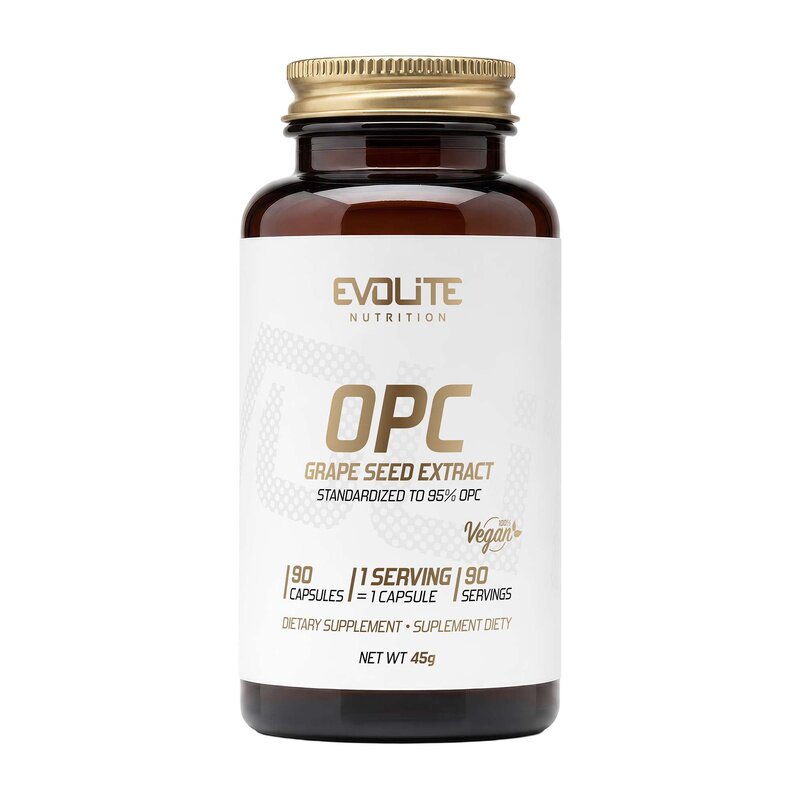 Evolite Nutrition Grape Seed Extract OPC 90 Vege Caps