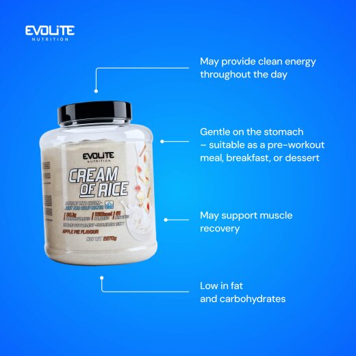 Evolite Nutrition Cream of Rice 2270g Apple Pie