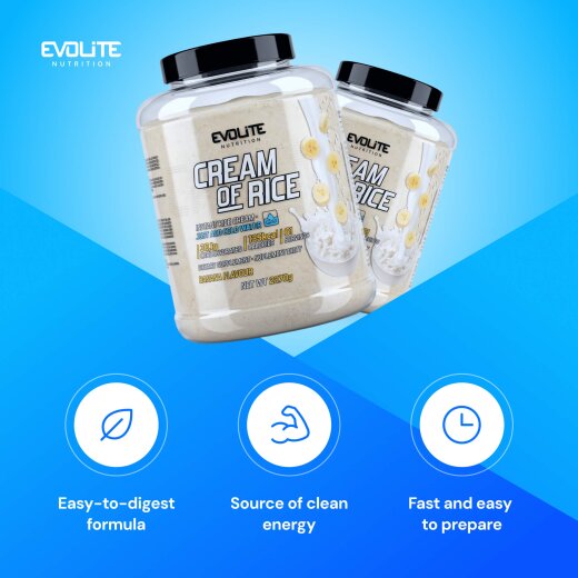 Evolite Nutrition Cream of Rice 2270g Banana