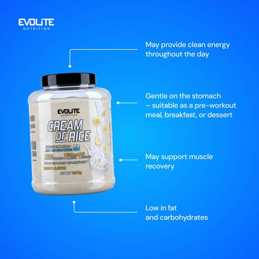 Evolite Nutrition Cream of Rice 2270g Banana