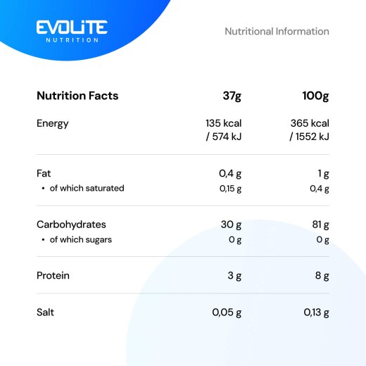Evolite Nutrition Cream of Rice 2270g Banana