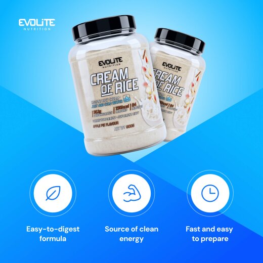 Evolite Nutrition Cream of Rice 900g Apple Pie