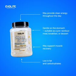 Evolite Nutrition Cream of Rice 900g Banana
