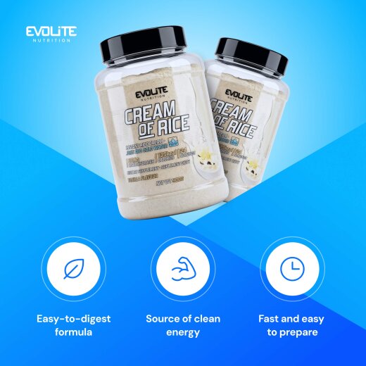 Evolite Nutrition Cream of Rice 900g Vanilla