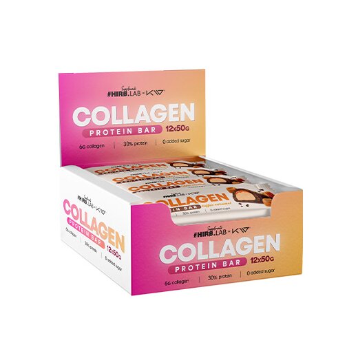 Hiro Lab Collagen Protein Bar 12x 50g Caramel Toffee