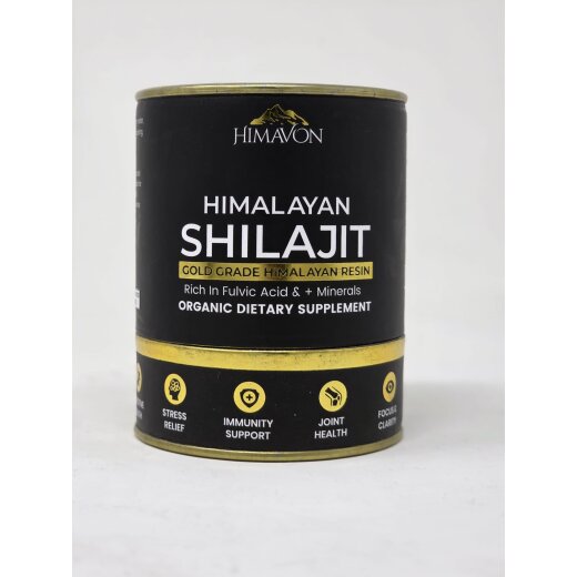 Himalayan Shilajit Resin - Natürliches Shilajit aus dem Himalaya mit Fulvinsäure & Mineralien 30g