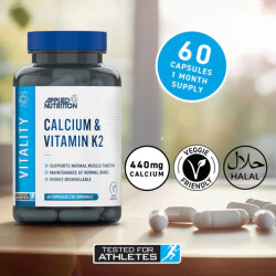 Applied Nutrition Calcium + Vitamin k2- 60caps