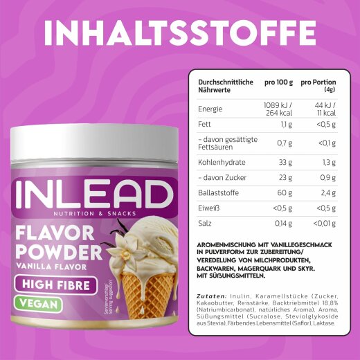 Inlead Nutrition Flavor Powder 90g Stracciatella