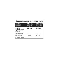MST Nutrition Creatine HCL 180 Caps