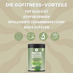 GoFitness Nutrition Protein Iced Matcha Latte 400g