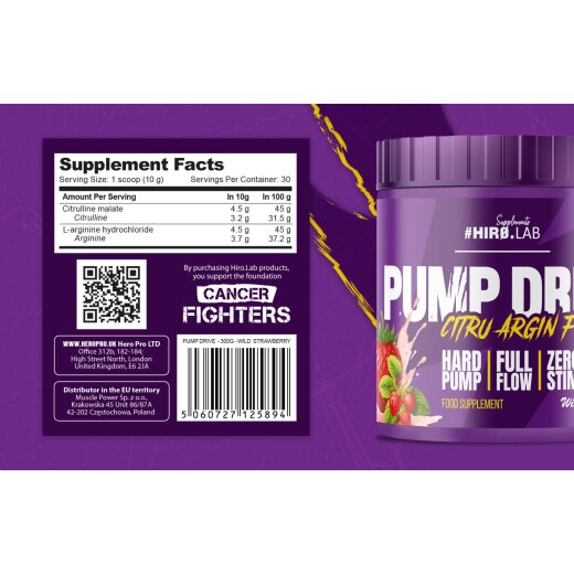 Hiro Lab Pump Drive 300g Wild Strawberry