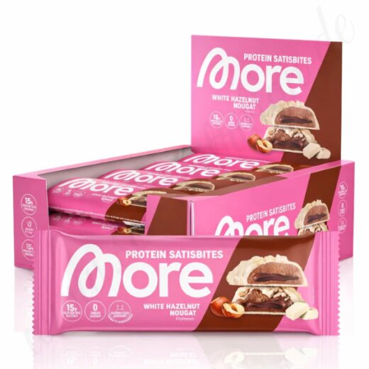 More Nutrition Protein Satisbites 2x25g Milk Chocolate Pistachio